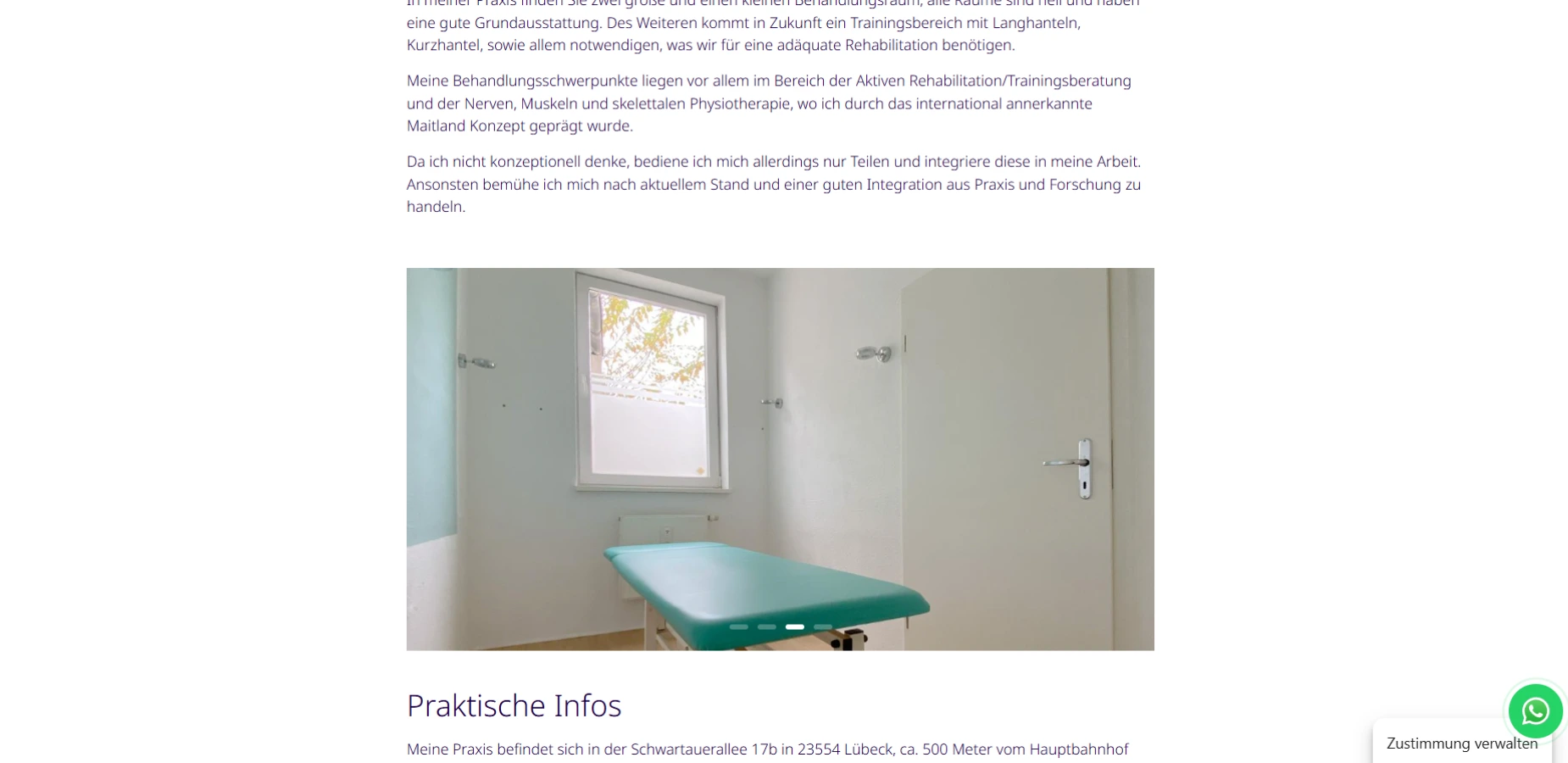 Physiotherapie Badenius Praxis